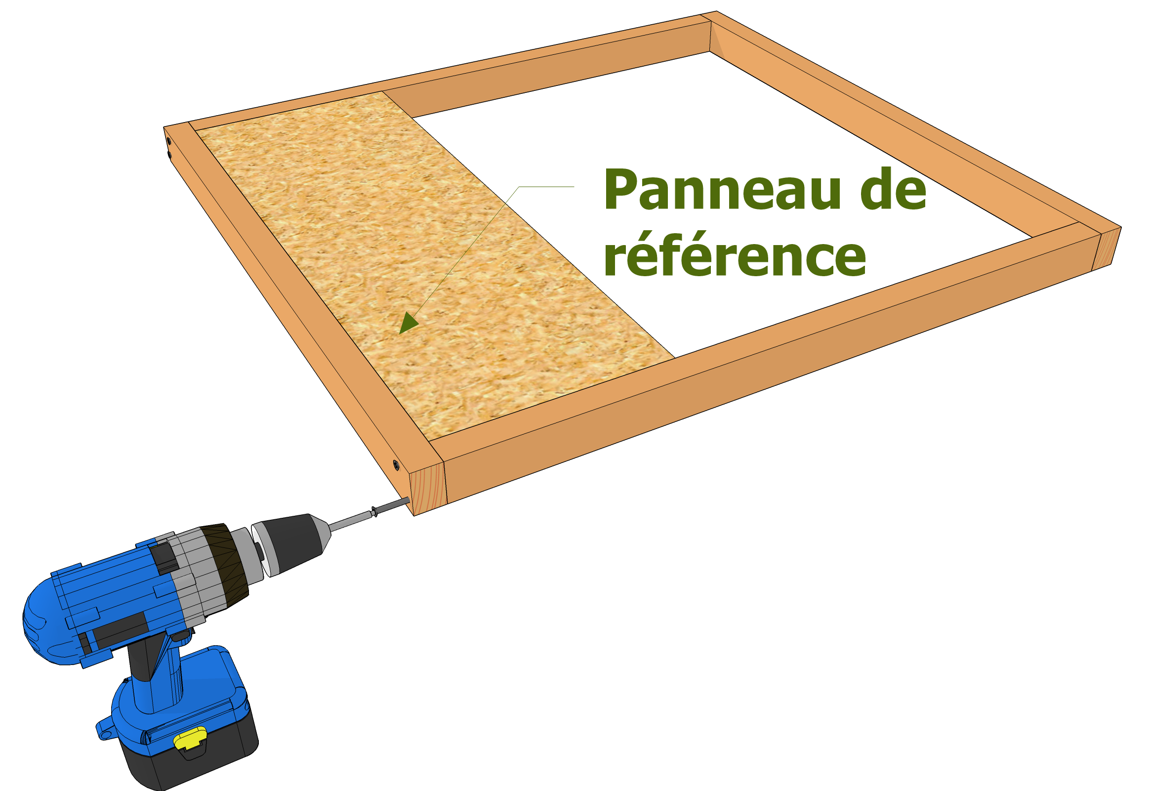 Comment assurer une perpendiculaire entre deux pièces de bois ?
