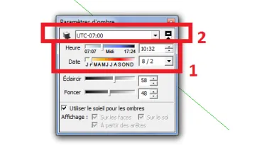 Paramétrage de l’ombre