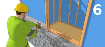 Installer la première rangée