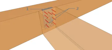 Technique 6 : Fixation des solives avec un étrier à queue d’arronde