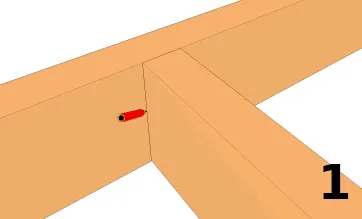 Marquer l’emplacement de la poutre portée sur le porteur