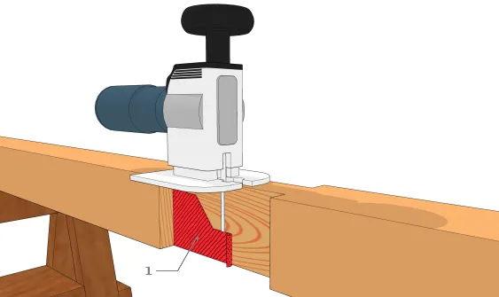 Possibilité d’utilisation de la scie sauteuse