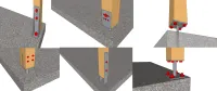 Vignette de l'article : FBM80x : Fixation d'un poteau sur du béton