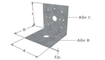 Dimension d’une équerre