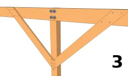Assemblage des bras de contreventement