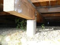 Vignette de la rubrique : Fixation des poutres porteuses ou solives sur les supports en béton