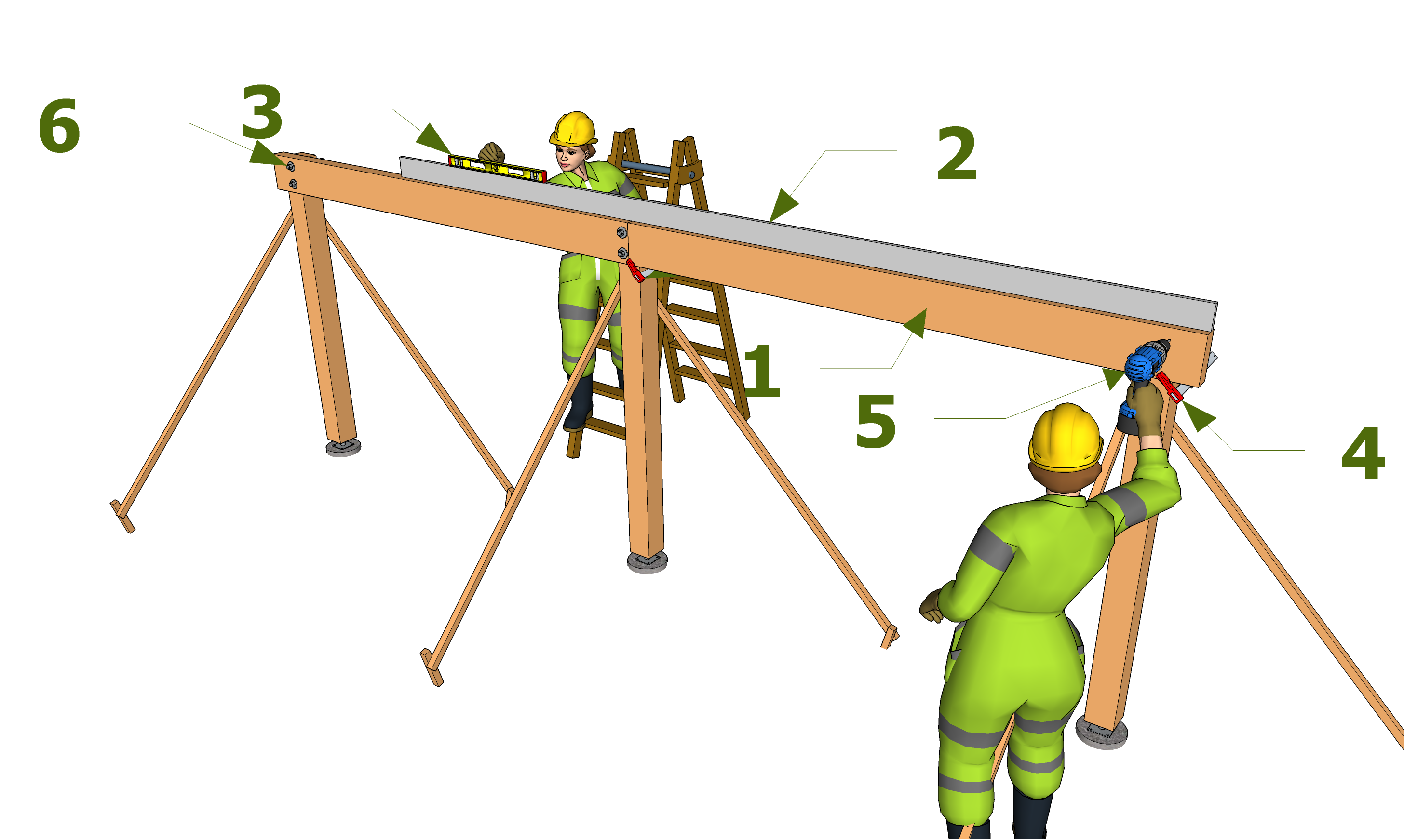 Plateforme en bois sur pilotis Les guides de la Construction Bois — free download