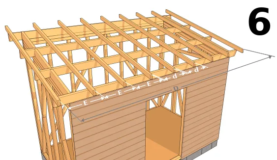 Calcul des entraxes et distance entre chevrons