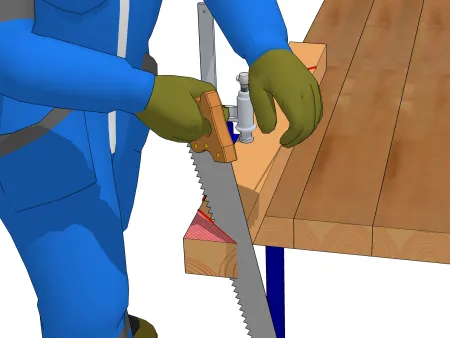 La préparation des bras de contreventement par fixations métalliques