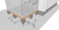 Vignette de l'article : Cas d'une plateforme supportant une construction avec un mur porteur
