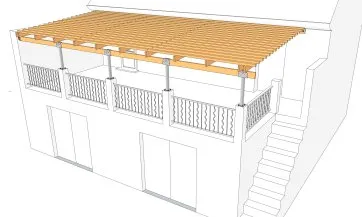 Balcon (configuration : SP1 pour la platine basse et SP6 pour la platine haute)