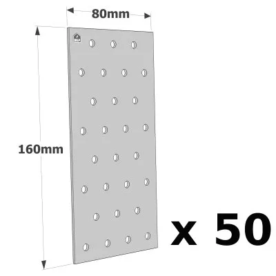 Plaques Perforées - Réf. NP20/80/160_50