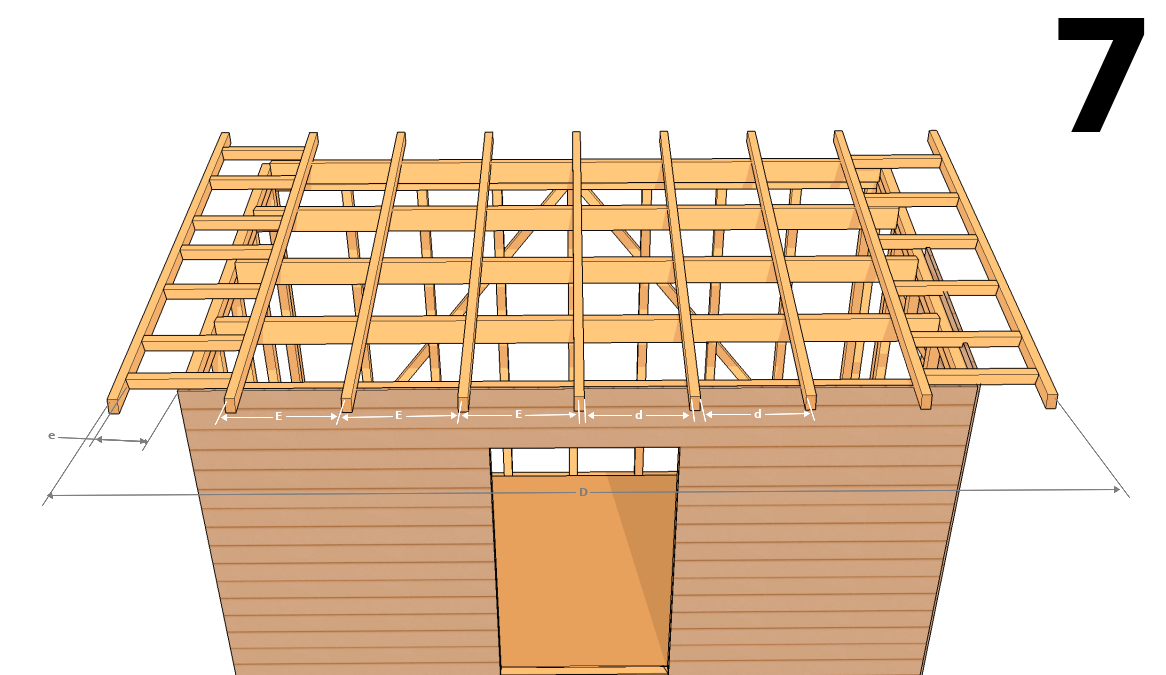 Calcul des entraxes et distance entre chevrons d’une charpente avec avant-toit