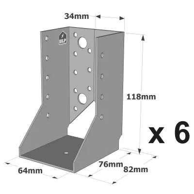 Sabots à ailes intérieures, gamme SAI CLASSIQUE (épaisseur 2mm) - Réf. SAI300/64/2_6
