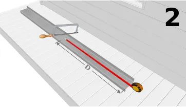 Couper avec une scie à métaux l’appui de fenêtre correspondant à vos mesures