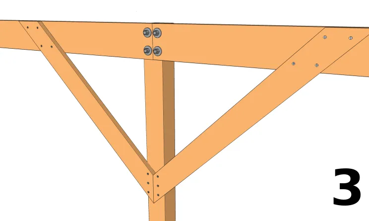 Assemblage des bras de contreventement