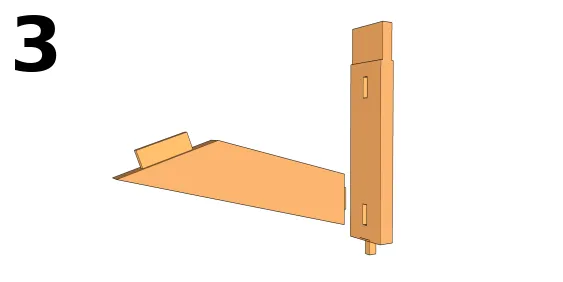 Préparer le poinçon et les contrefiches