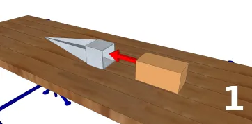 Mettre une pièce de bois "martyre" dans l’emboîtement