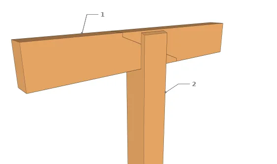 Joint par sifflet avec une fixation par gargouille