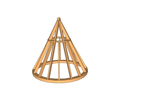 Anatomie d'une charpente de toiture à tourelle