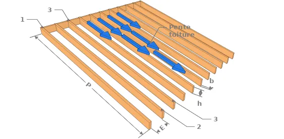 Caractéristiques des chevrons