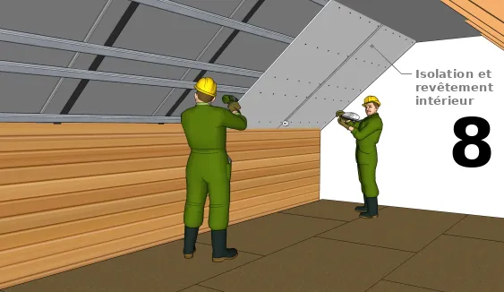 La réalisation de l’isolation