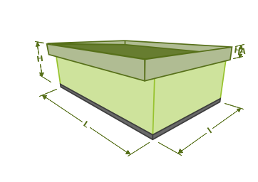 Les dimensions du bâtiment