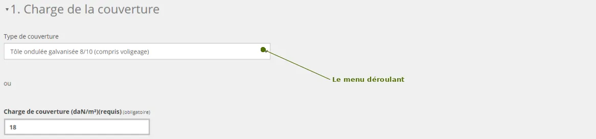 Choix du type de couverture