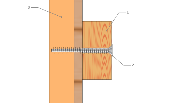 Schéma de fixation d’une muralière sur une ossature en bois