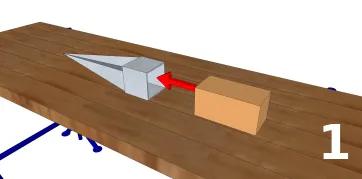 Mettre une pièce de bois "martyre" dans l’emboîtement
