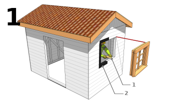 Installation fenêtre préfabriquée