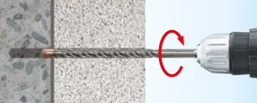 Percer l’isolant et le substrat