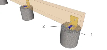 Technique 1&nbsp;: Cornière métallique