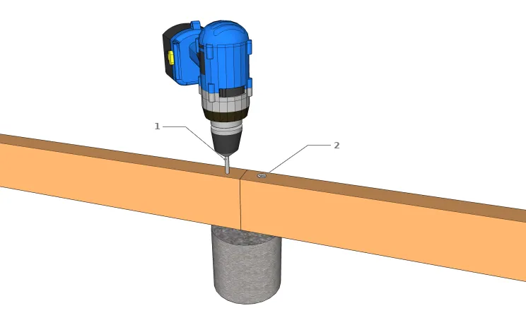 Fixation par des vis MULTI-MONTI TimberConnect