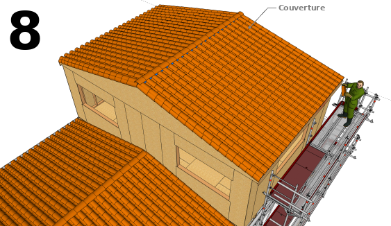 Mise en place de la nouvelle couverture