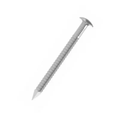 Pointe annelée tête bombée - Inox A4 D=1.9mm, L=25mm, BTE1000 - ARA41.9X25 - Réf. 74220