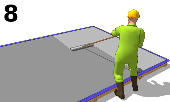 Le lissage du béton