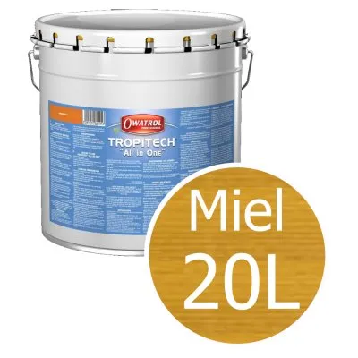 TROPITECH "All in One" : protection teintée LONGUE DUREE pour terrasses et bardages. Phase aqueuse - Réf. 407