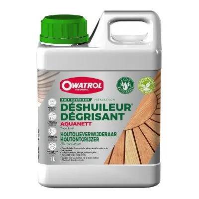 AQUANETT : Gel déshuileur et dégrisant pour tous les bois - Réf. 560