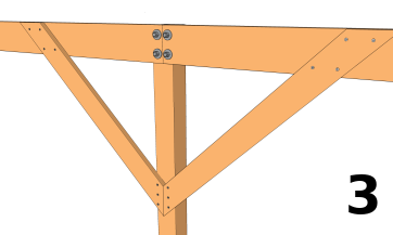 Assemblage des bras de contreventement