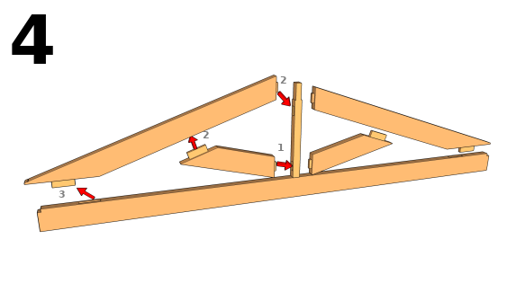 Assembler les éléments de haut en bas