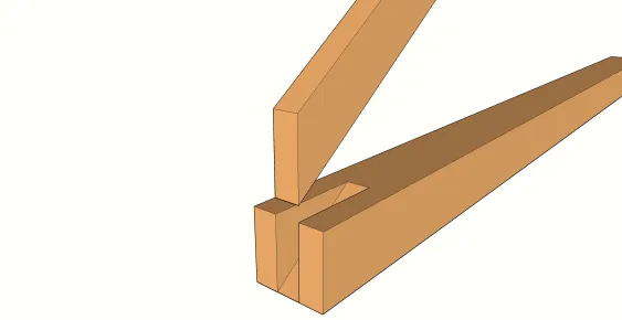 Entaille d’un entrait simple