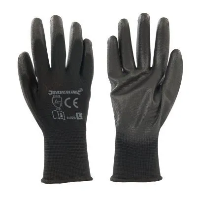 Gants à paume renforcée noirs, pour les travaux de précision - Réf. 819015