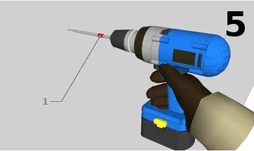 Percer les trous de fixation du mur