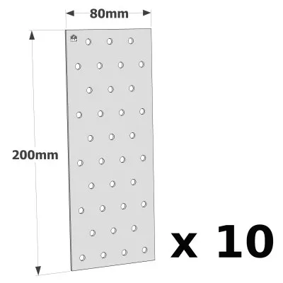 Plaques Perforées - Réf. NP20/80/200_10