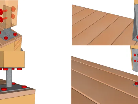 FBB80x : Fixation d'un poteau