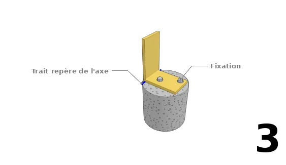 Fixer les équerres sur la maçonnerie