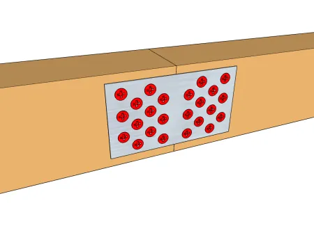 FBB40x : Raccord de poutres avec connecteurs métalliques