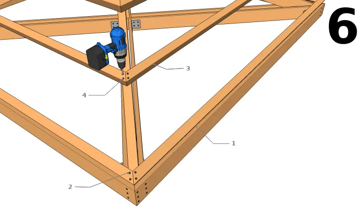 Poser et fixer les chevrons
