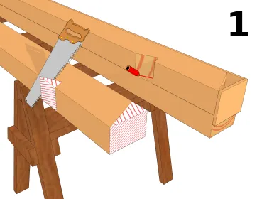 Préparer la pose des chevrons